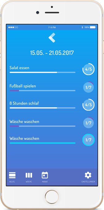 clevertodo-App auf einem iPhone